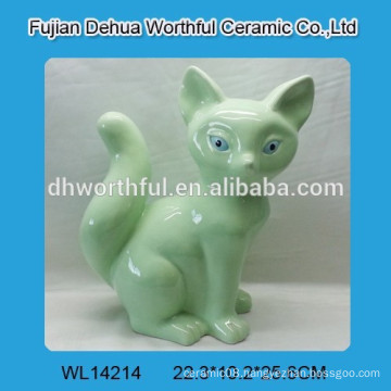 2015 top quality ceramic fox figurine for home decoration